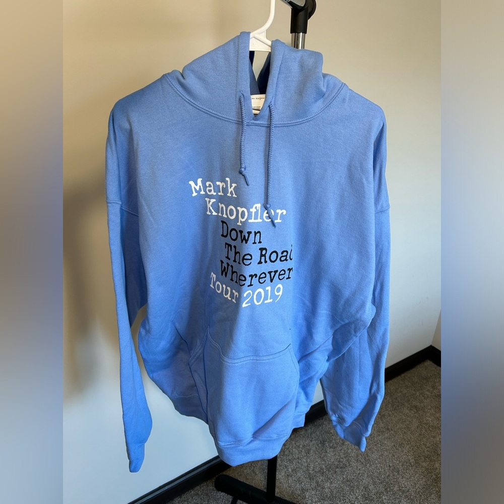 Mark Knopfler 2019 Tour Hoodie Sz:XL  Blue